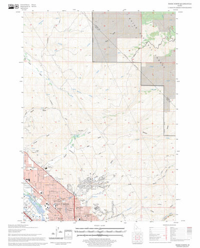 US Forest Service - Topo Boise North, ID FSTopo Legacy digital map