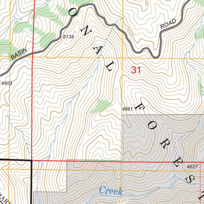 US Forest Service - Topo Boise North, ID FSTopo Legacy digital map