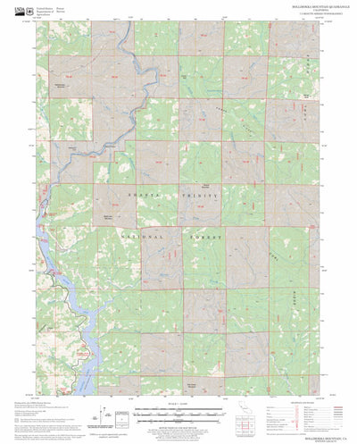 US Forest Service - Topo Bollibokka Mountain, CA FSTopo Legacy digital map