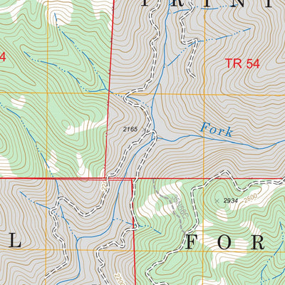 US Forest Service - Topo Bollibokka Mountain, CA FSTopo Legacy digital map
