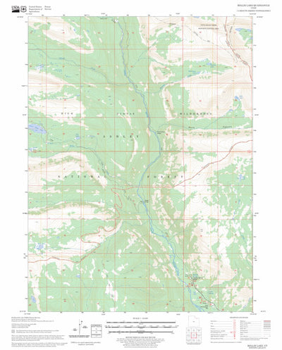 US Forest Service - Topo Bollie Lake, UT FSTopo Legacy digital map