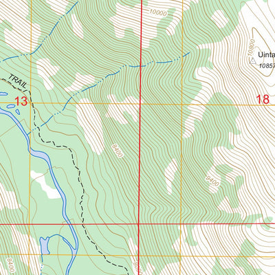 US Forest Service - Topo Bollie Lake, UT FSTopo Legacy digital map