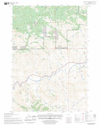 US Forest Service - Topo Bologna Basin, OR FSTopo Legacy digital map