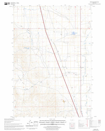 US Forest Service - Topo Bond, MT FSTopo Legacy digital map