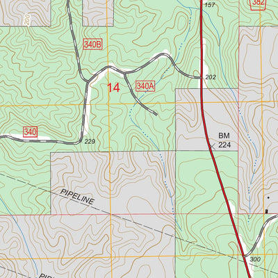 US Forest Service - Topo Bond Pond, MS FSTopo Legacy digital map