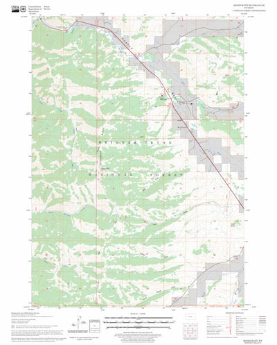 US Forest Service - Topo Bondurant, WY FSTopo Legacy digital map