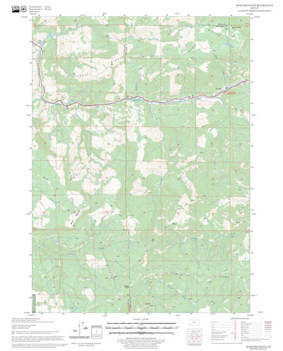 US Forest Service - Topo Bone Mountain, OR FSTopo Legacy digital map