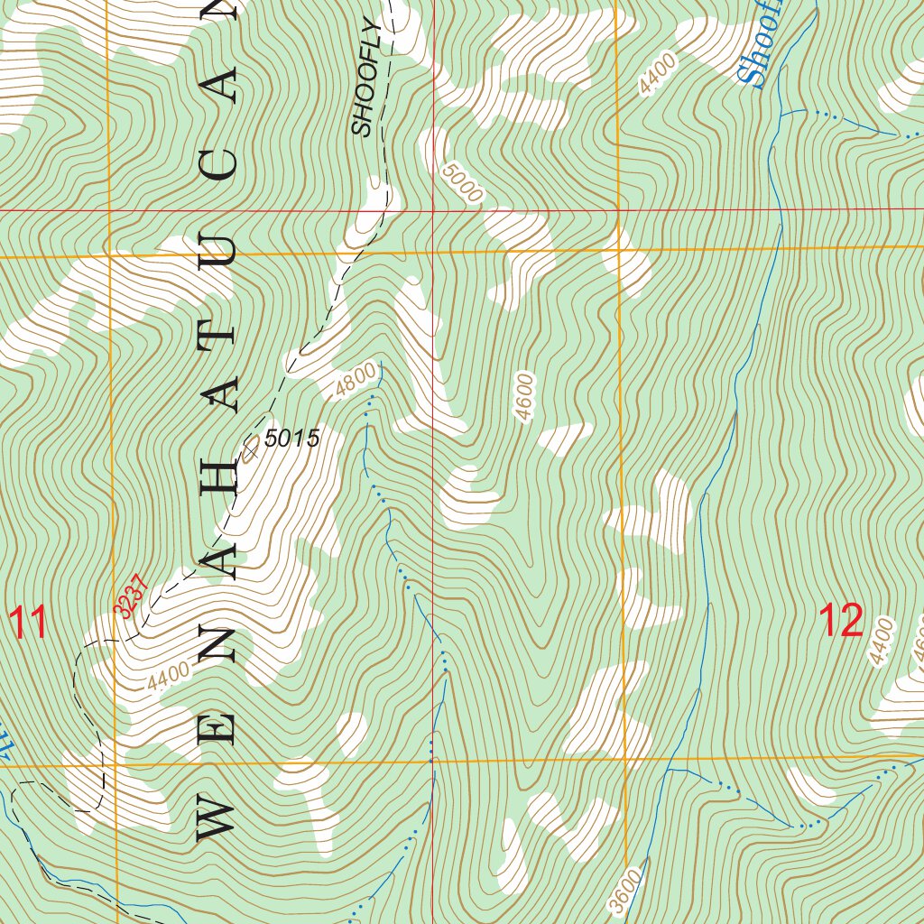 Bone Spring, OR - WA FSTopo Legacy Map by US Forest Service - Topo ...