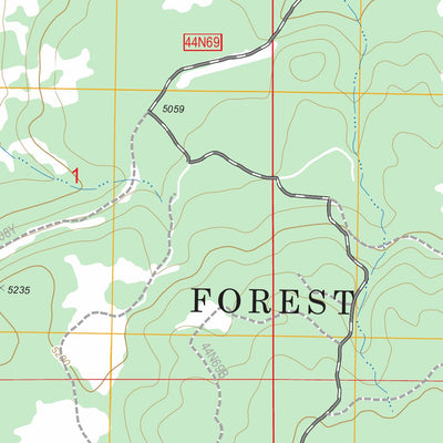 US Forest Service - Topo Bonita Butte, CA FSTopo Legacy digital map