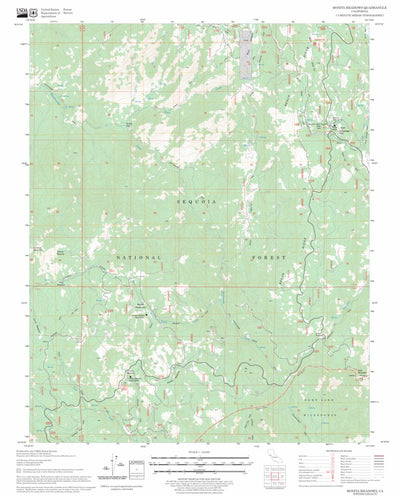 US Forest Service - Topo Bonita Meadows, CA FSTopo Legacy digital map
