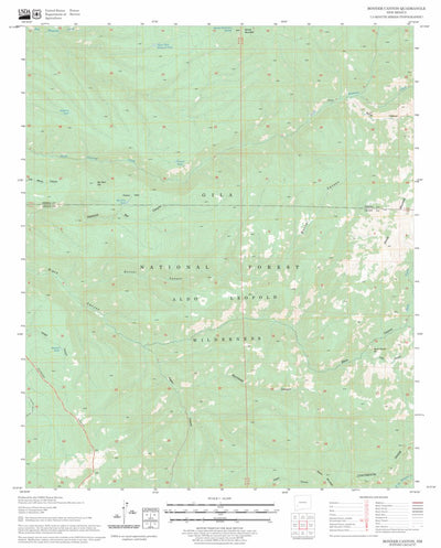 US Forest Service - Topo Bonner Canyon, NM FSTopo Legacy digital map
