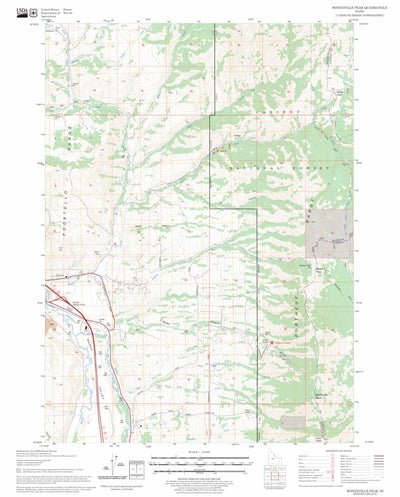 US Forest Service - Topo Bonneville Peak, ID FSTopo Legacy digital map