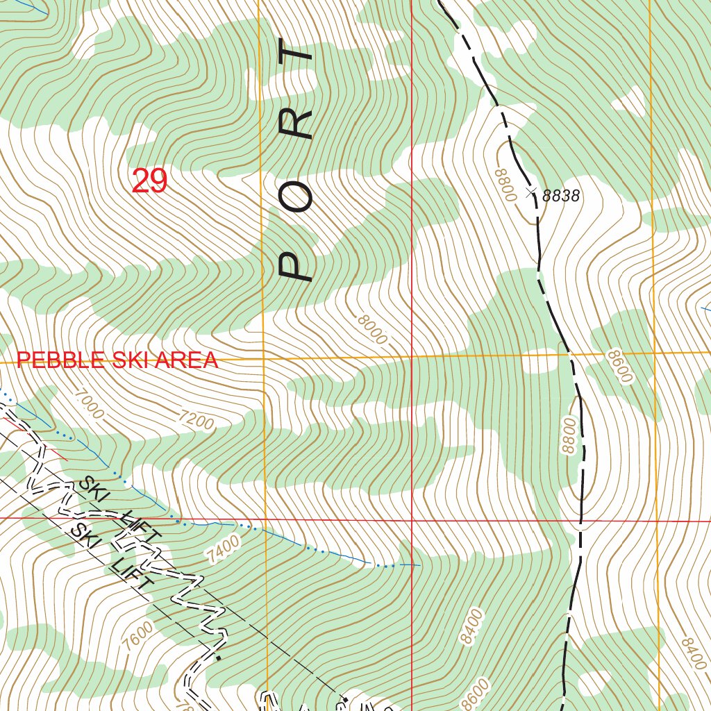 Bonneville Peak, ID FSTopo Legacy Map by US Forest Service - Topo ...