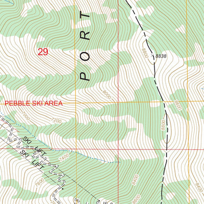 US Forest Service - Topo Bonneville Peak, ID FSTopo Legacy digital map