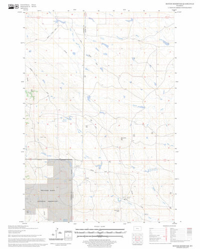 US Forest Service - Topo Bonnie Reservoir, WY FSTopo Legacy digital map