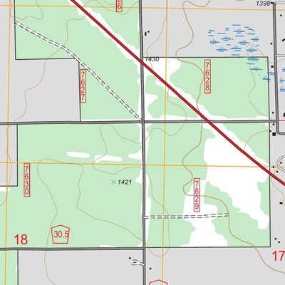 US Forest Service - Topo Boon, MI FSTopo Legacy digital map