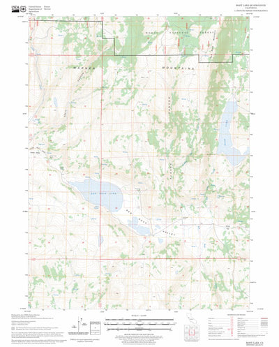 US Forest Service - Topo Boot Lake, CA FSTopo Legacy digital map