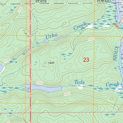 US Forest Service - Topo Bootleg Lake, MN FSTopo Legacy digital map
