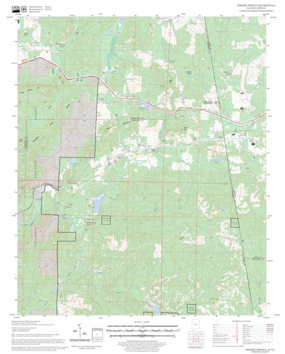 US Forest Service - Topo Borden Springs, AL - GA FSTopo Legacy digital map