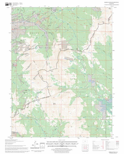 US Forest Service - Topo Boreas Pass, CO FSTopo Legacy digital map