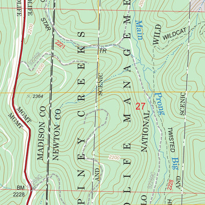 US Forest Service - Topo Boston, AR FSTopo Legacy digital map