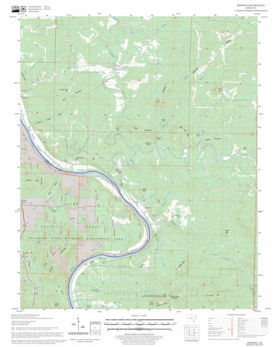 US Forest Service - Topo Boswell, AR FSTopo Legacy digital map