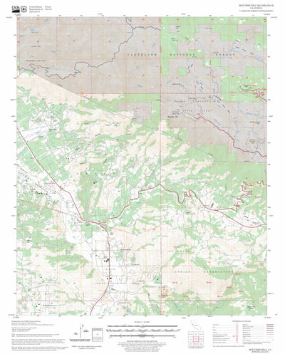 US Forest Service - Topo Boucher Hill, CA FSTopo Legacy digital map