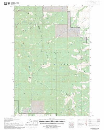 US Forest Service - Topo Boulder Baldy, MT FSTopo Legacy digital map