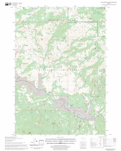 US Forest Service - Topo Boulder Butte, OR FSTopo Legacy digital map