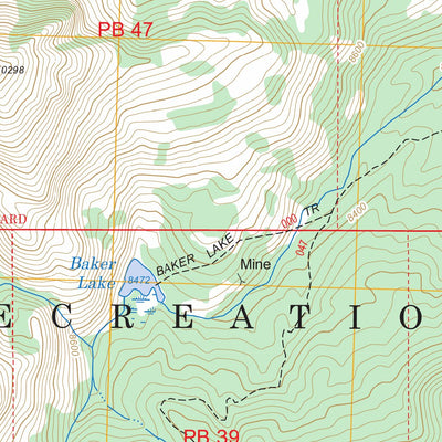 US Forest Service - Topo Boulder Chain Lakes, ID FSTopo Legacy digital map