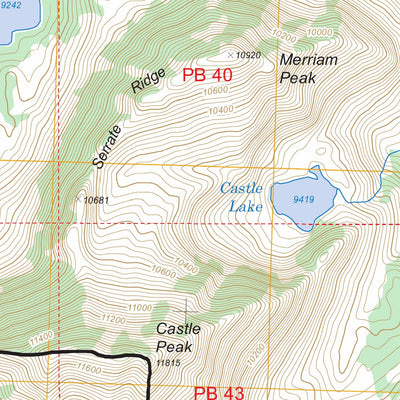 US Forest Service - Topo Boulder Chain Lakes, ID FSTopo Legacy digital map