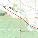 US Forest Service - Topo Boulder East, MT FSTopo Legacy digital map