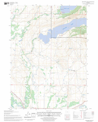 US Forest Service - Topo Boulder Lake, WY FSTopo Legacy digital map