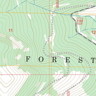 US Forest Service - Topo Boulder Lakes, MT FSTopo Legacy digital map