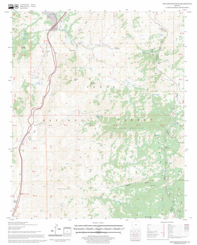 US Forest Service - Topo Boulder Mountain, AZ FSTopo Legacy digital map