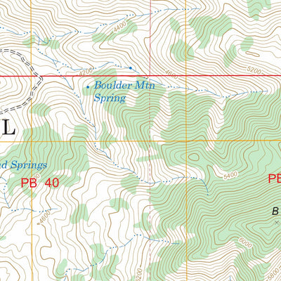 US Forest Service - Topo Boulder Mountain, AZ FSTopo Legacy digital map