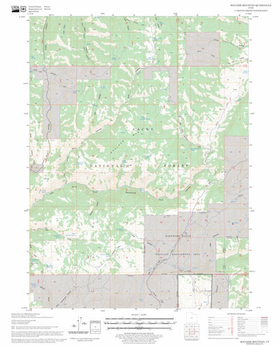 US Forest Service - Topo Boulder Mountain, UT FSTopo Legacy digital map