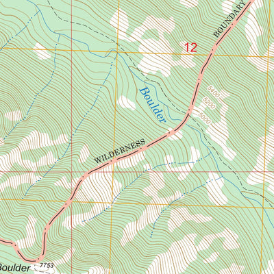 US Forest Service - Topo Boulder Peak, MT FSTopo Legacy digital map