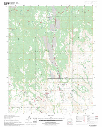 US Forest Service - Topo Boulder Town, UT FSTopo Legacy digital map