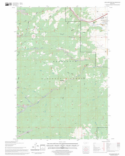 US Forest Service - Topo Boulder West, MT FSTopo Legacy digital map