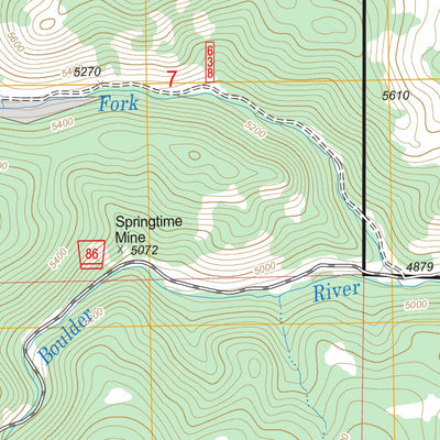 US Forest Service - Topo Boulder West, MT FSTopo Legacy digital map