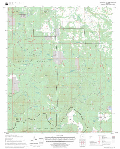 US Forest Service - Topo Boundary Butte, AZ FSTopo Legacy digital map