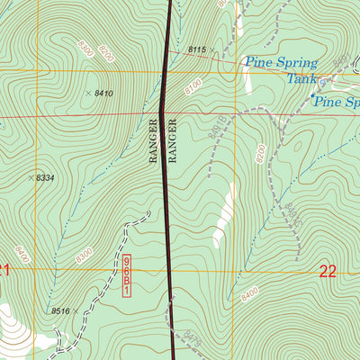 US Forest Service - Topo Boundary Butte, AZ FSTopo Legacy digital map