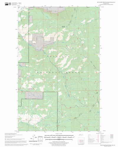 US Forest Service - Topo Boundary Mountain, WA FSTopo Legacy digital map