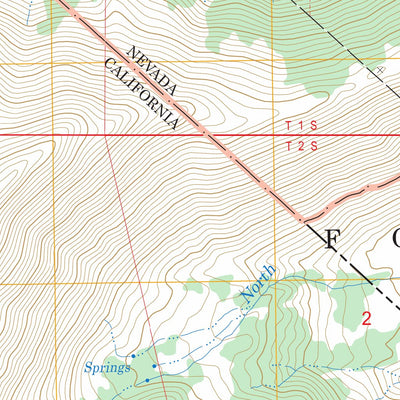 US Forest Service - Topo Boundary Peak, NV - CA FSTopo Legacy digital map