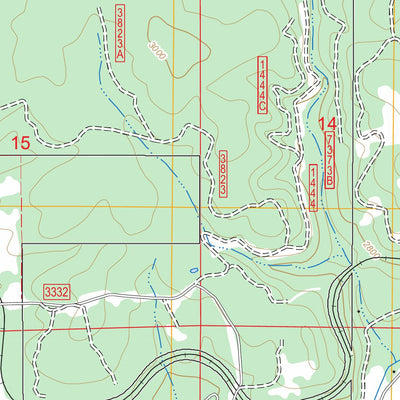 US Forest Service - Topo Bovill, ID FSTopo Legacy digital map