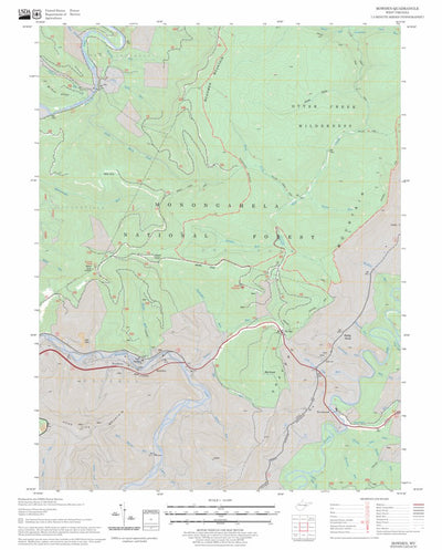 US Forest Service - Topo Bowden, WV FSTopo Legacy digital map