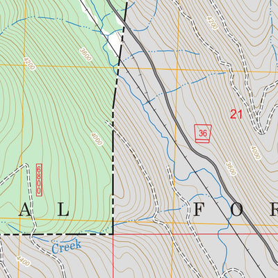 US Forest Service - Topo Bowen Lake, MT FSTopo Legacy digital map