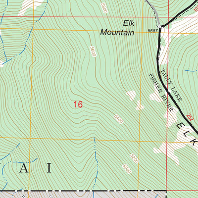US Forest Service - Topo Bowen Lake, MT FSTopo Legacy digital map