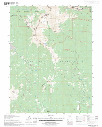US Forest Service - Topo Bowen Mountain, CO FSTopo Legacy digital map